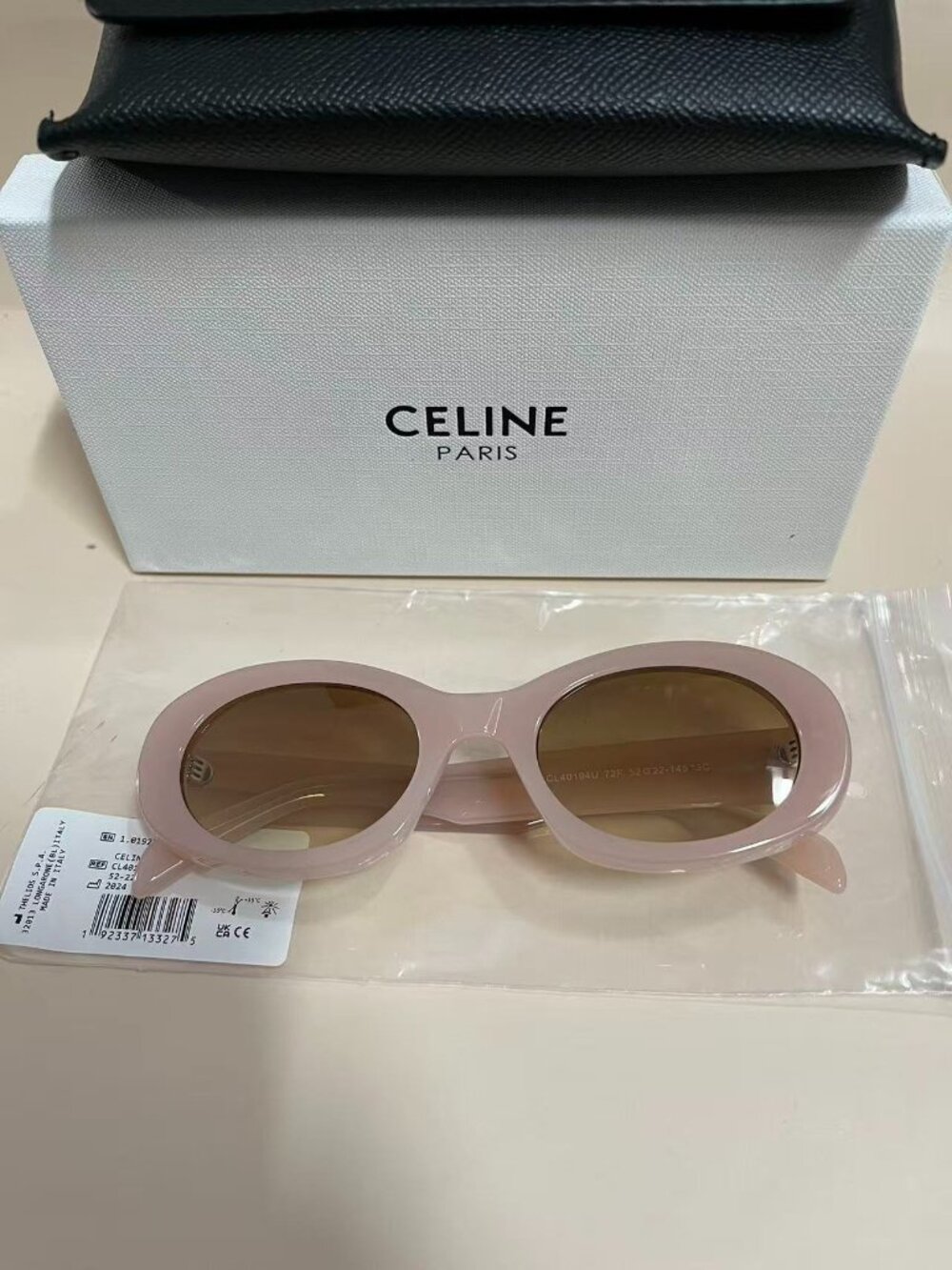Celine Oval Pink Sunglasses - Smoky Brown Lenses - Brand New - Picture 2 of 8
